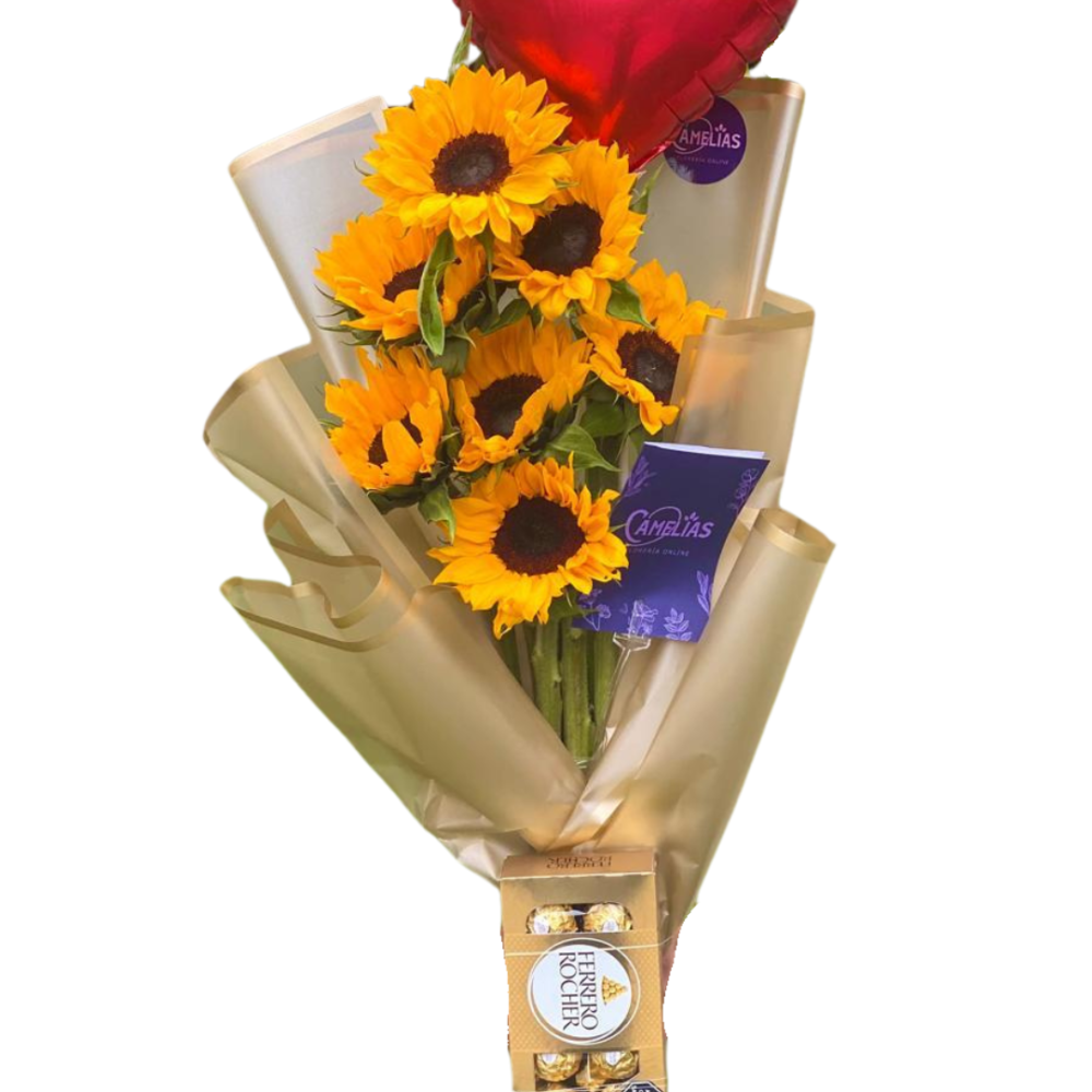 🌻 Ramo de 7 Girasoles "Margarita"