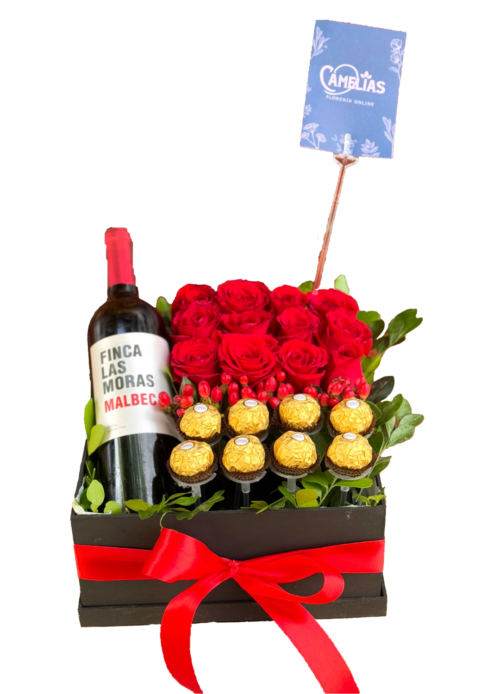 🌹 Caja Premium de 12 rosas
