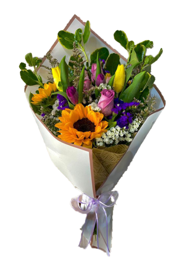 🌻Ramo de girasol + tulipanes + rosas "Nepal"