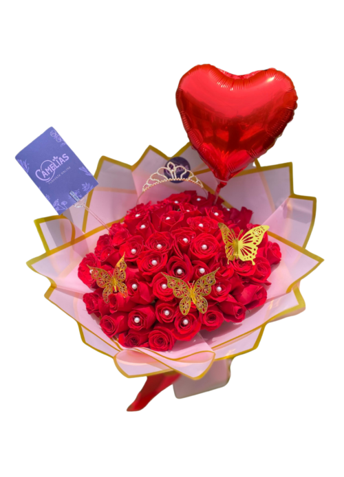 🌹 Ramo buchón de 48 rosas rojas