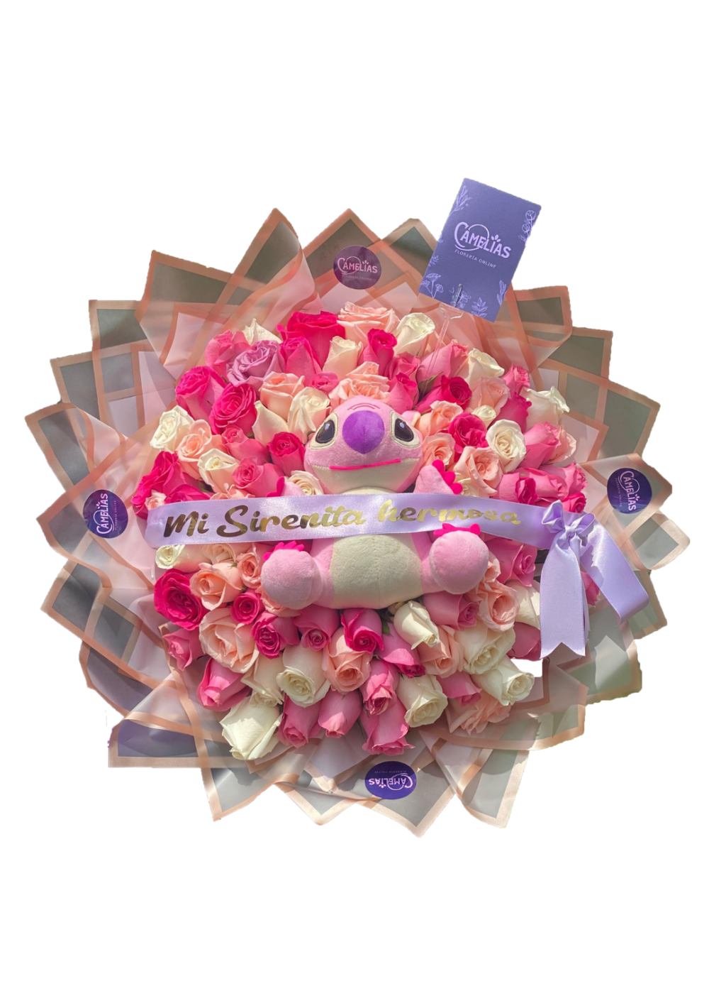 💗 Ramo buchón de 100 rosas "Malabo"