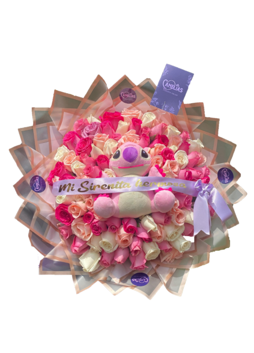 💗 Ramo buchón de 100 rosas "Malabo"