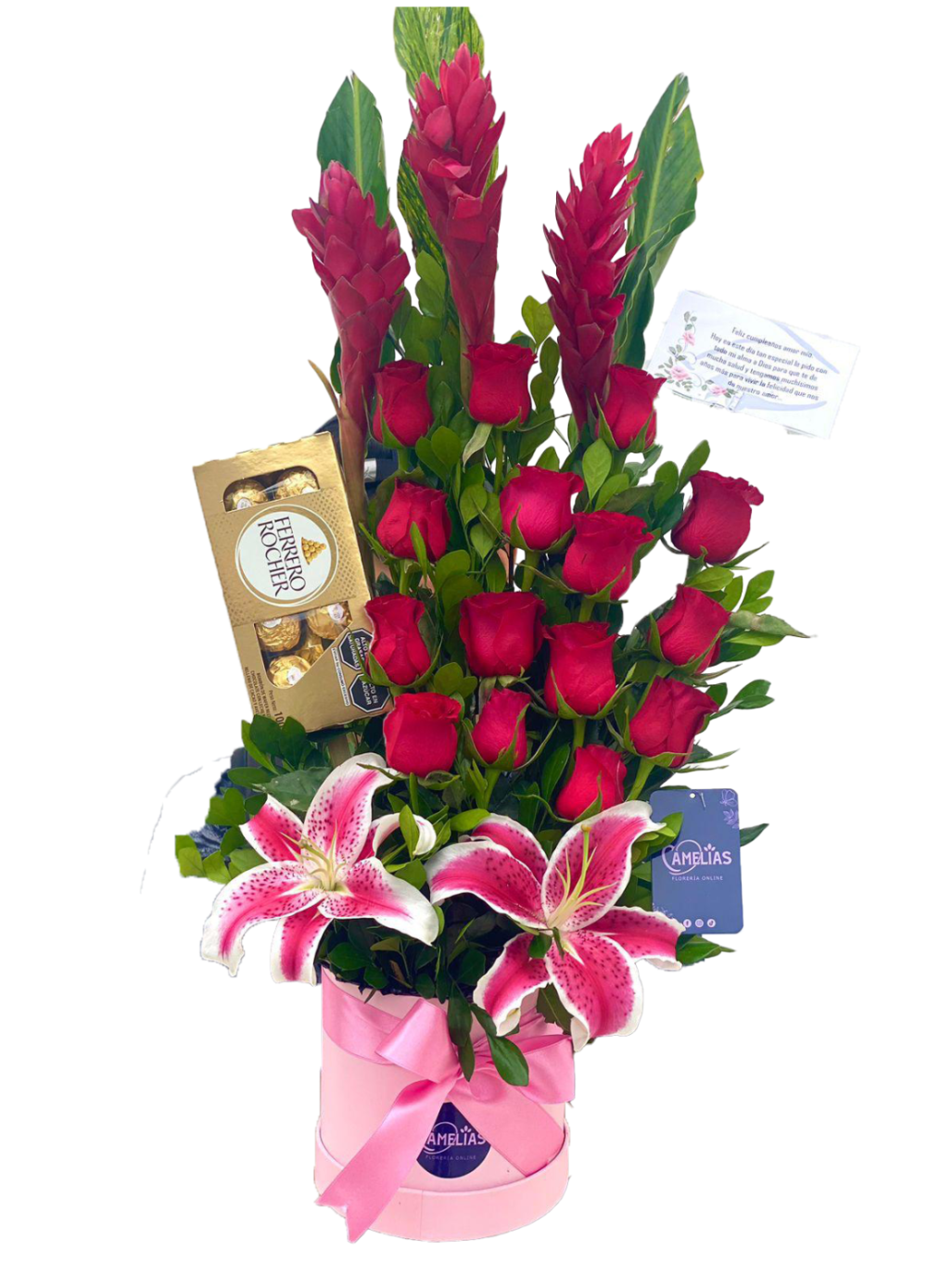 🌹Box de rosas y lirios