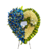 Arreglo especial de 100 rosas azules modelo corazón