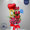 🌷 Box de 6 Rosas rojas con chocolate