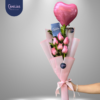 🌹 Ramo de 6 Rosas Rosado Fusión