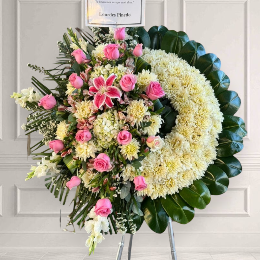 Corona floral fúnebre “Fusión”