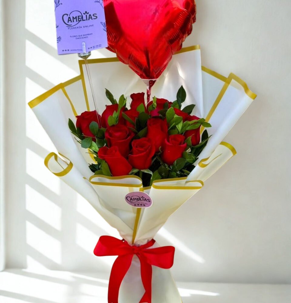 🌹 Ramo de 12 Rosas Rojas Freedom