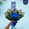 Ramo de 12 rosas azules 💙