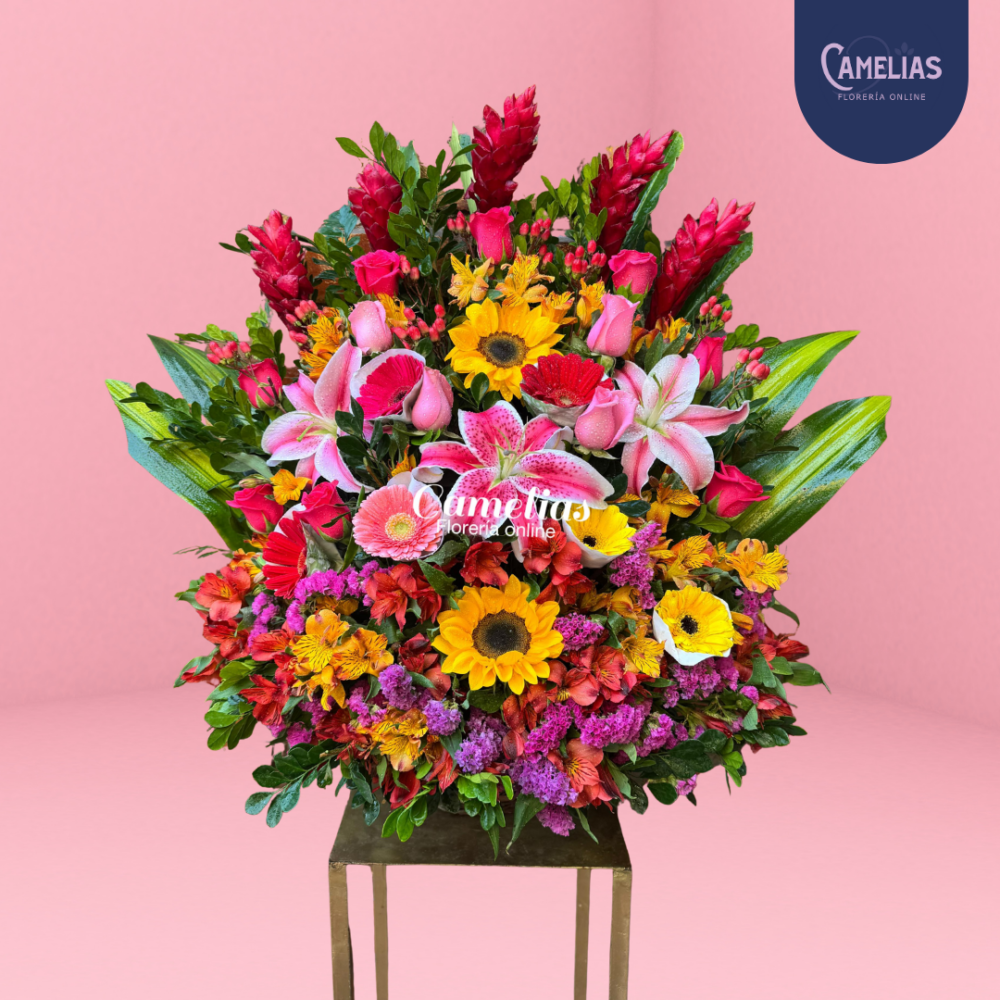 Canasta Primaveral de flores âHelenâ