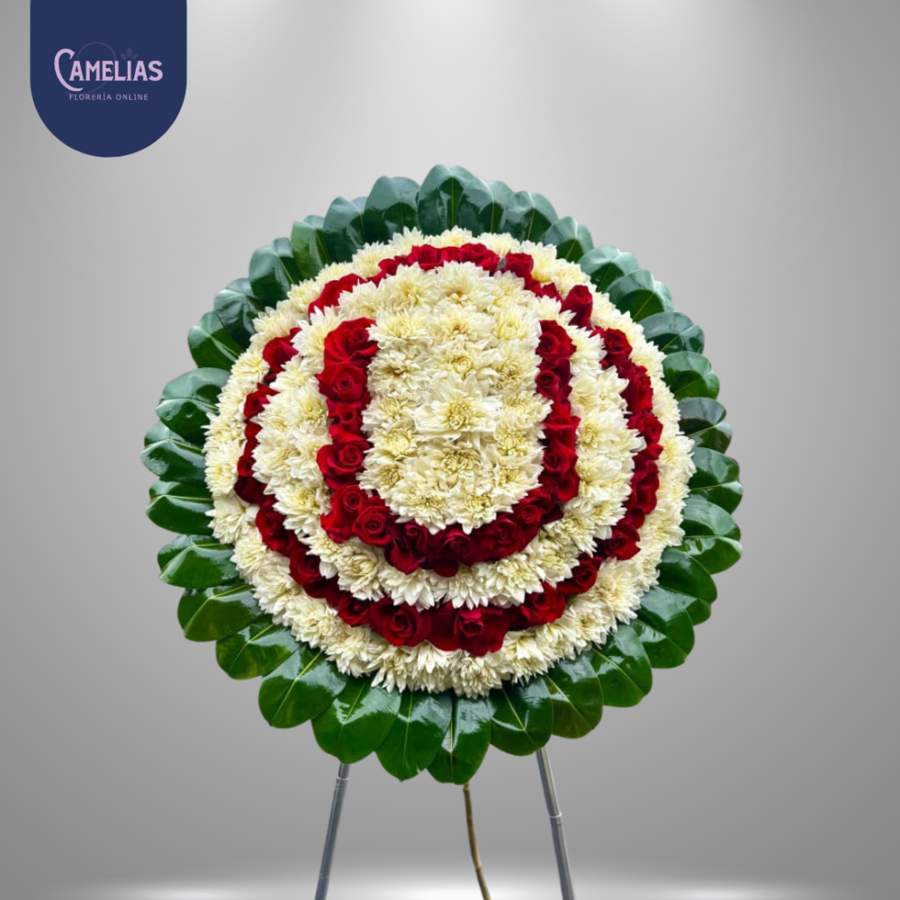 Corona fúnebre de equipo modelo "U"
