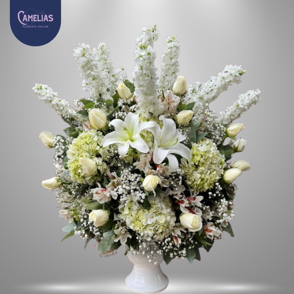 Pedestal floral para matrimonio "Atenea"