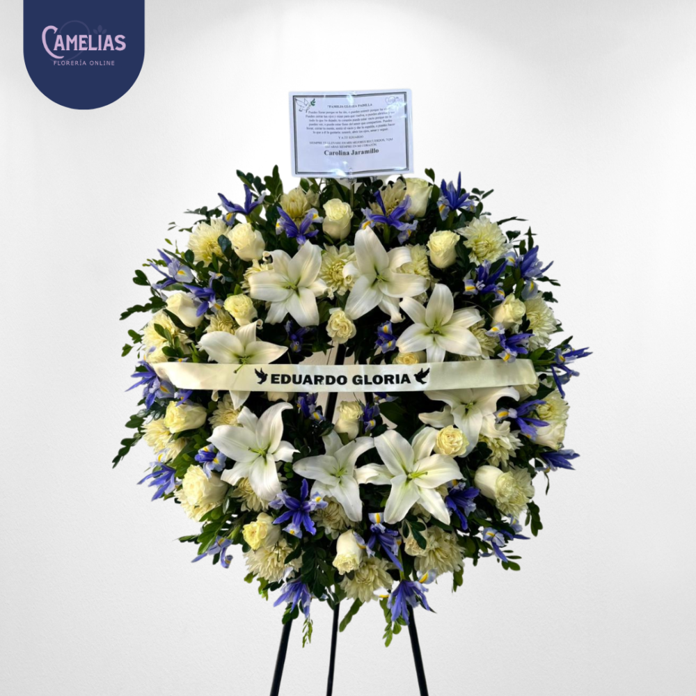 Corona fúnebre especial “Aura de luz”