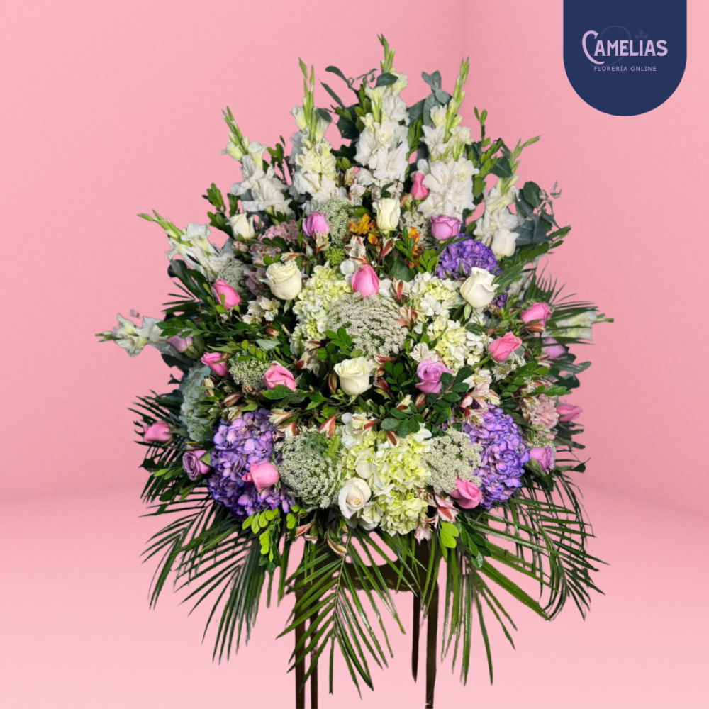 Jardinera floral para matrimonio “Rosalinda”