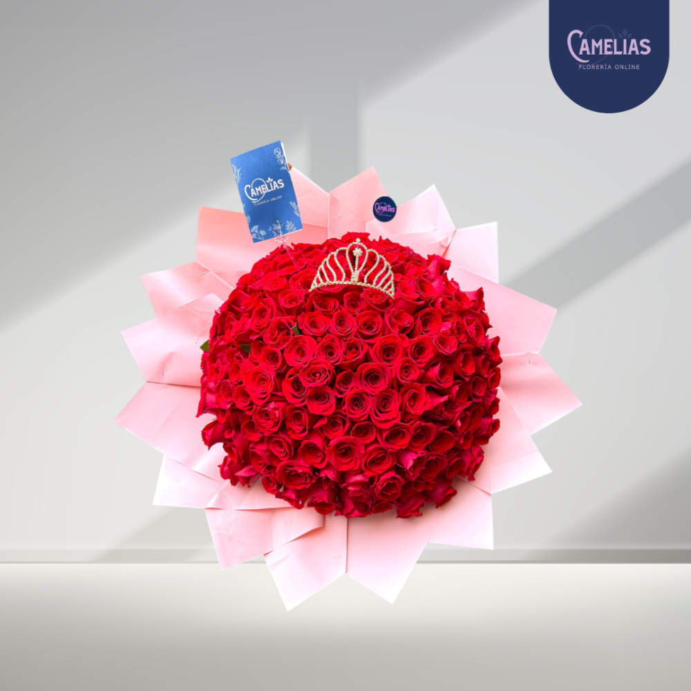 Ramo buchón de 150 rosas rojas