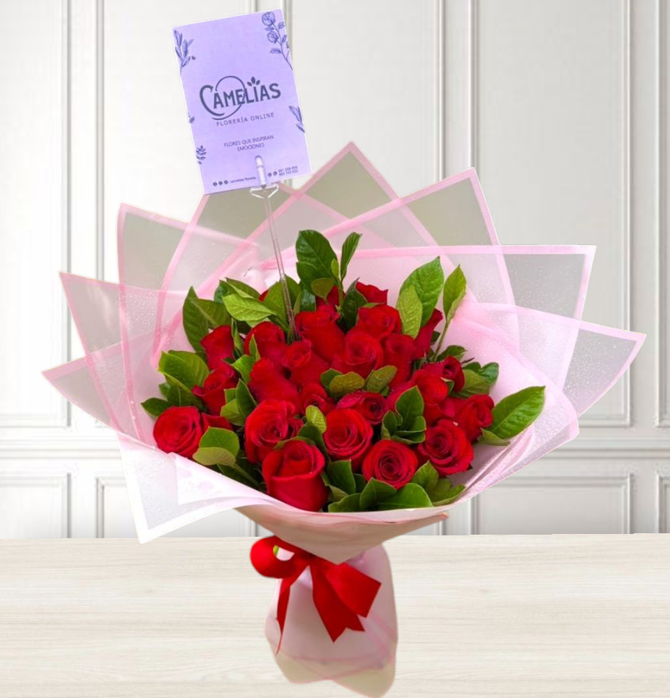 Ramo de 24 rosas rojas "Gala"🌹