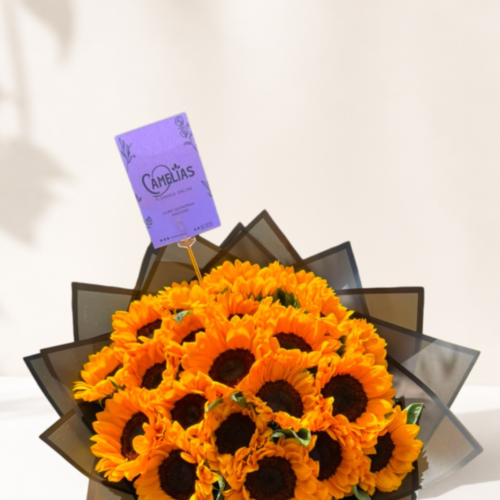 Ramo buchon de 20 girasoles “Bris”